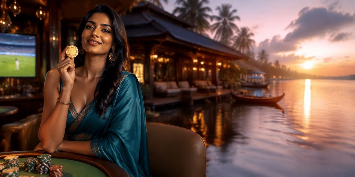 Responsible gaming awareness with traditional Indian background